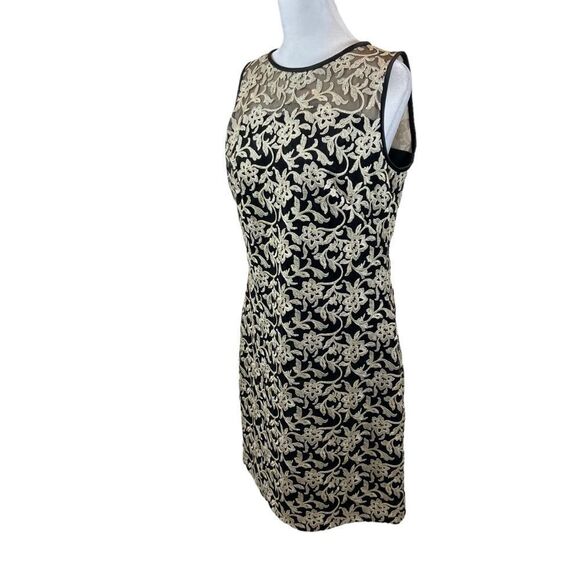 Lauren Ralph Lauren Embroidered Floral Tulle‎ Cocktail Dress Size 8 - Picture 5 of 13